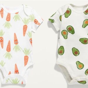 Pack of THREE Super Cute 0-3M Old Navy Onesies